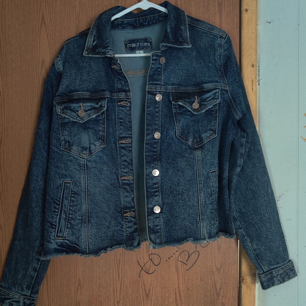 Maurices Blue Jean Jacket Classic Western Style